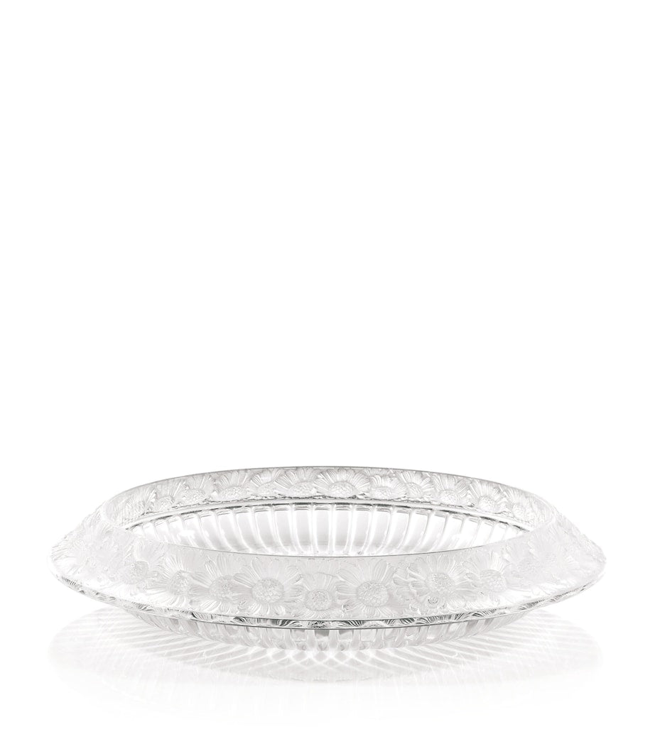 Lalique crystal marguerites bowl, UK version