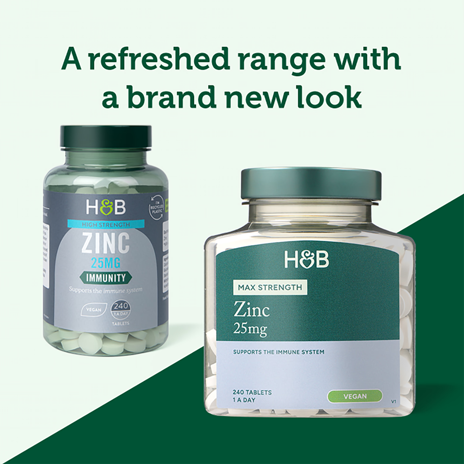 Holland & Barrett Zinc Tablets 25mg 240 Count, UK version