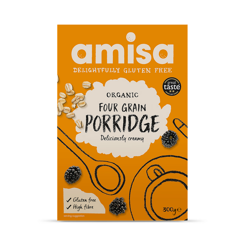 Amisa organic four grain porridge 300g - British product
