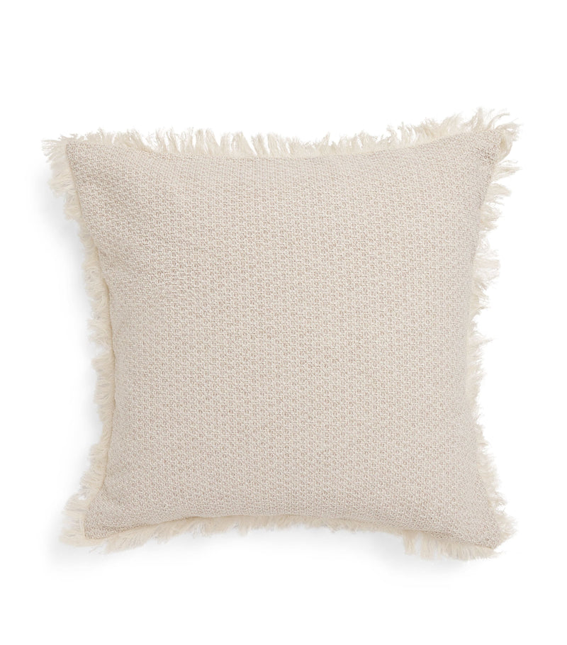 Peter Reed Textured Fringe Torcello cushion 50cm x 50cm, imported from the UK