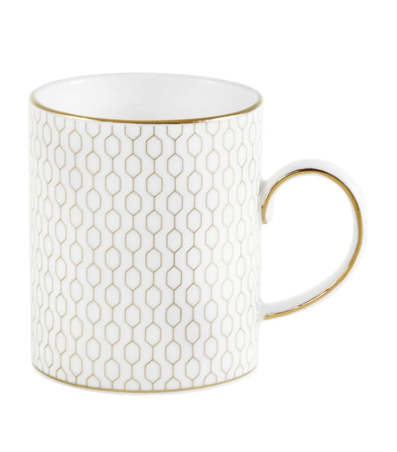 Wedgwood Gio Gold bone china mug (British brand)