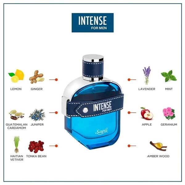 Sapil Eau de Toilette Intense Man 100ml, imported from the UK