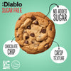 Diablo sugar free chocolate chip cookies pack of 12 130g - British product