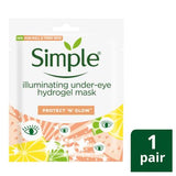 Simple Kind to Skin Brightening Hydrogel Mask with naturally derived fruit enzymes Eye Mask for fine lines and dark circles 2pc Make Up & Beauty Accessories Boots   