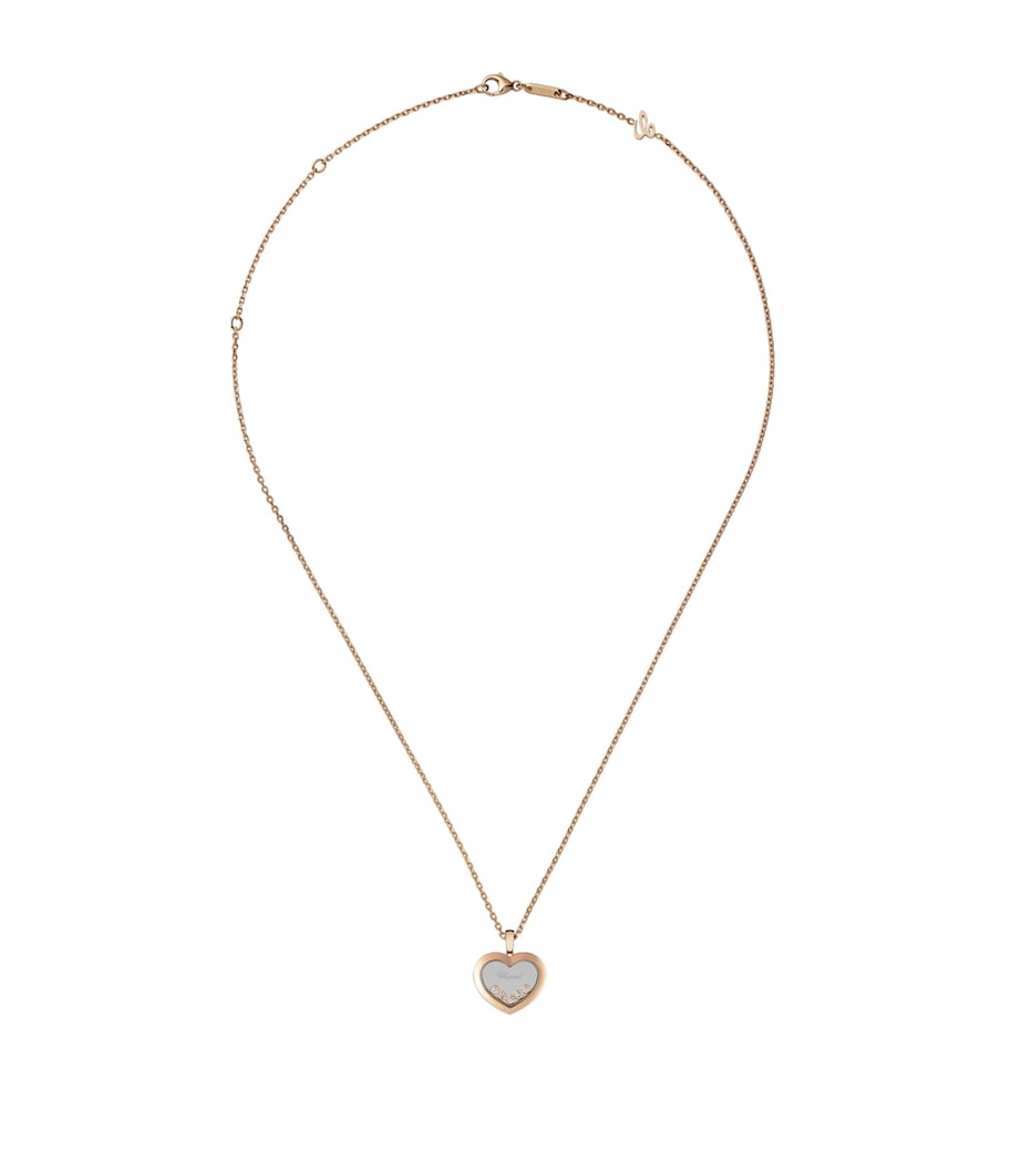 Chopard Happy Diamonds rose gold pendant - British product