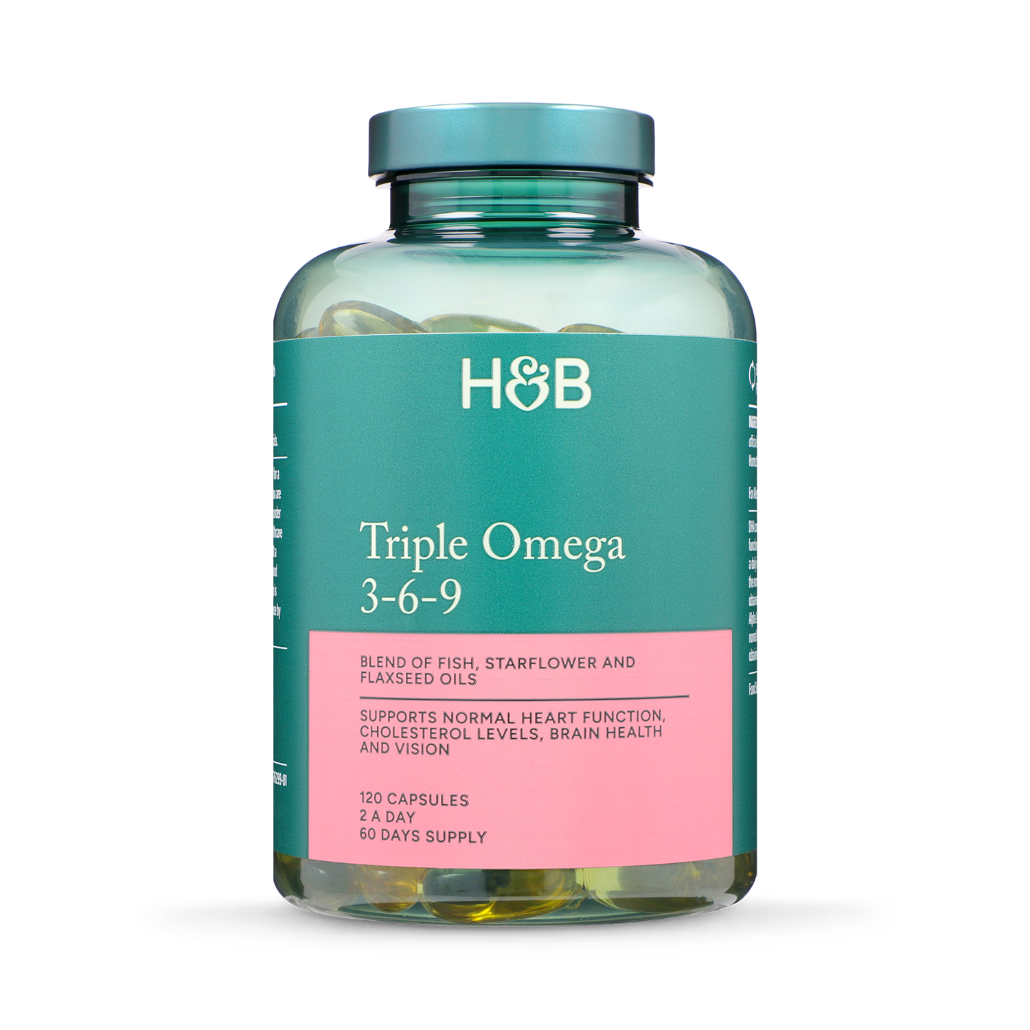 Holland & Barrett Triple Omega 3-6-9 Soft Gel Capsules 120 Count, UK version