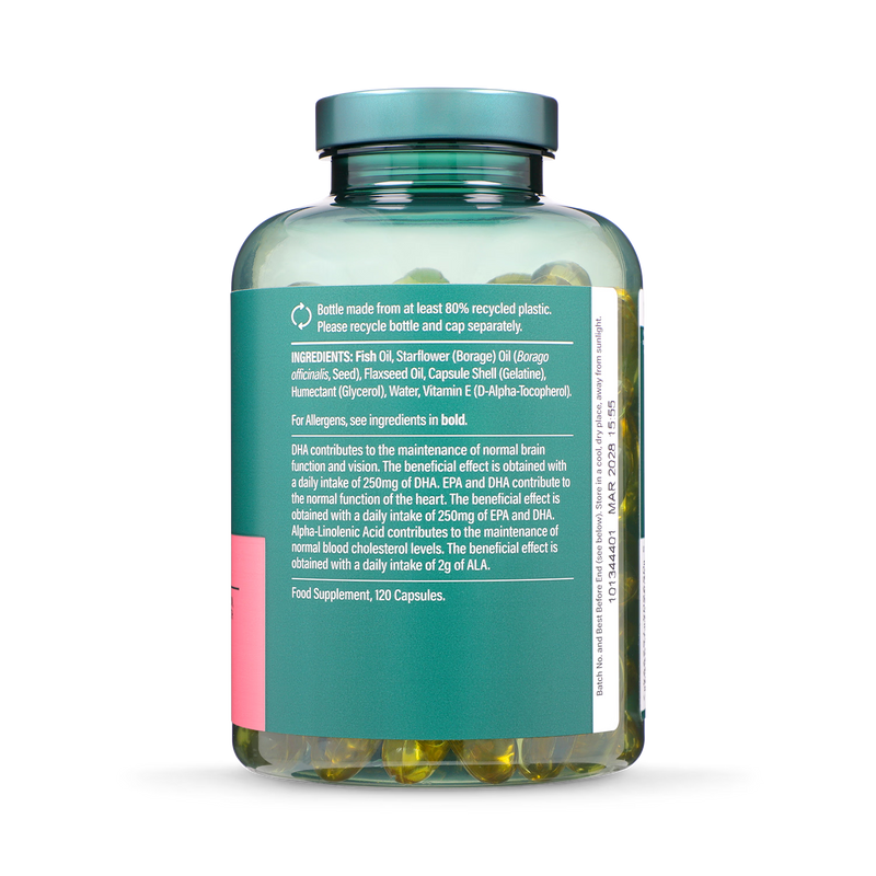 Holland & Barrett Triple Omega 3-6-9 Soft Gel Capsules 120 Count, UK version