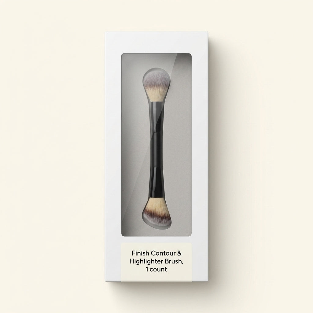 No7 double-ended contour and highlighter brush (British brand)