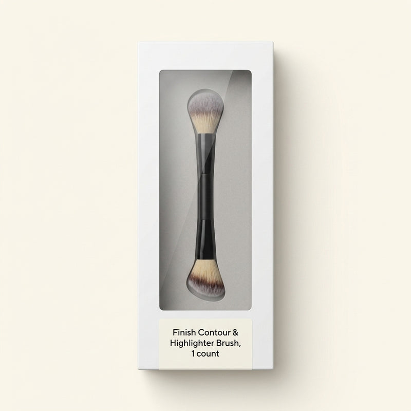 No7 double-ended contour and highlighter brush (British brand)