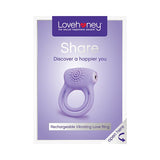 Lovehoney Share Rechargeable Vibrating Love Ring Purple GOODS Superdrug   