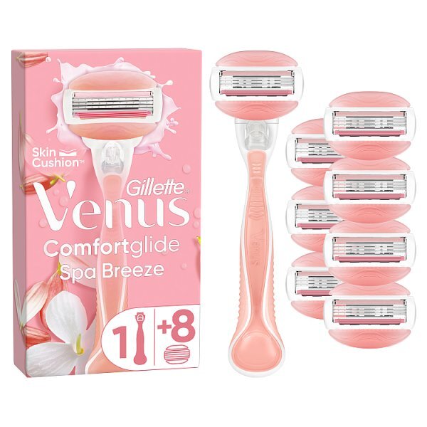 Venus Comfortglide Spa Breeze Razor - 8 Blades GOODS Superdrug   