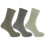 Mens Bamboo Viscose Socks (Pack Of 3) (UK Shoe 6-11) GOODS Superdrug Green/Grey  