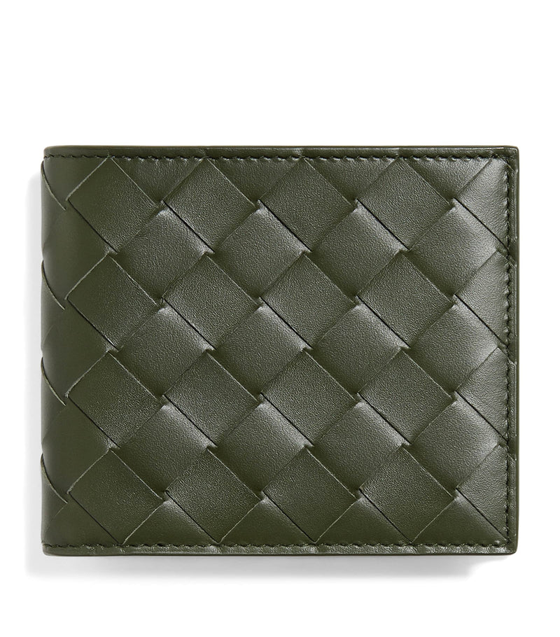 Bottega Veneta Intrecciato bifold wallet calfskin leather, imported from the UK