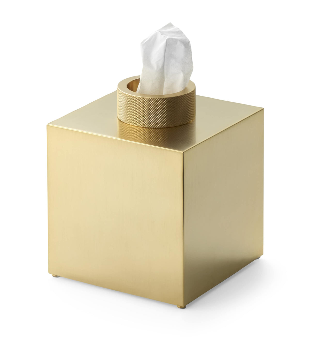Decor Walther Brass Club Tissue Box in brass finish, UK version