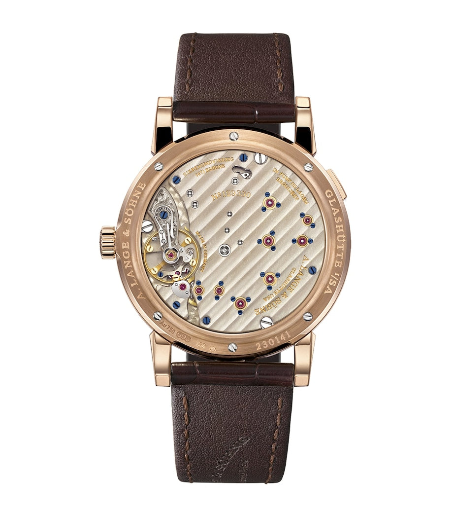 A. Lange & Söhne rose gold moon phase watch 38.5mm (British brand)