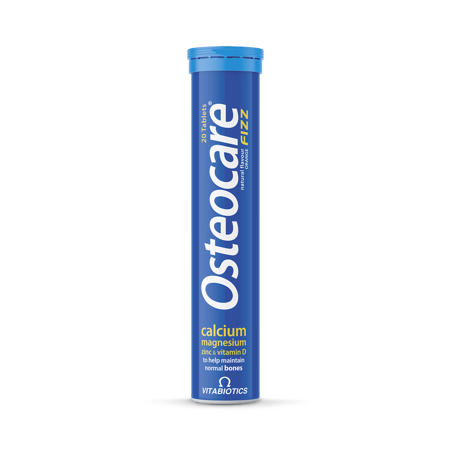 Vitabiotics Osteocare Fizz orange flavour 20 tablets (British brand)