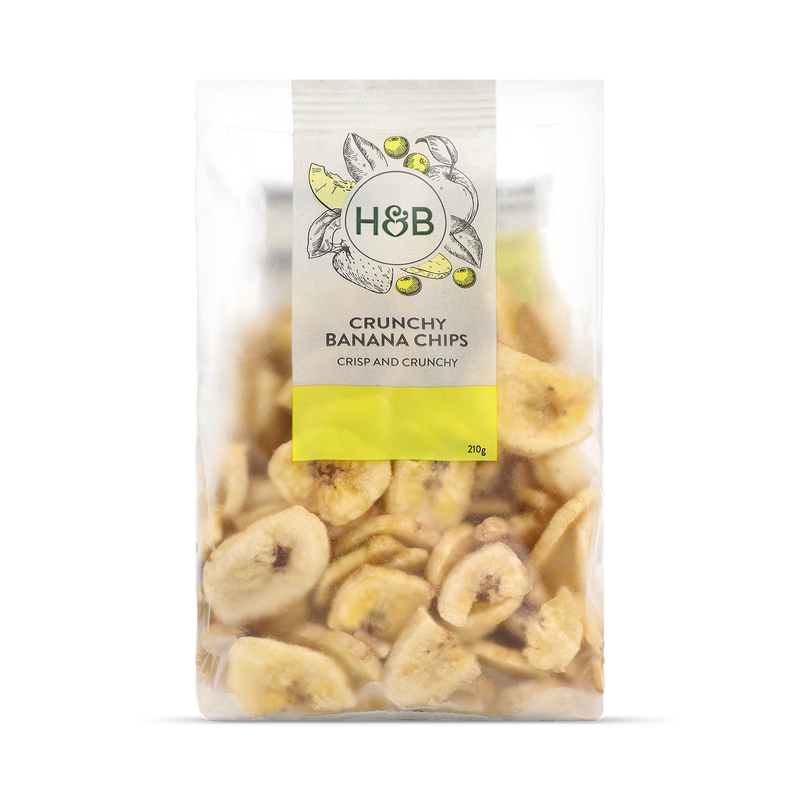 Holland & Barrett Crunchy Banana Chips 210g, UK version