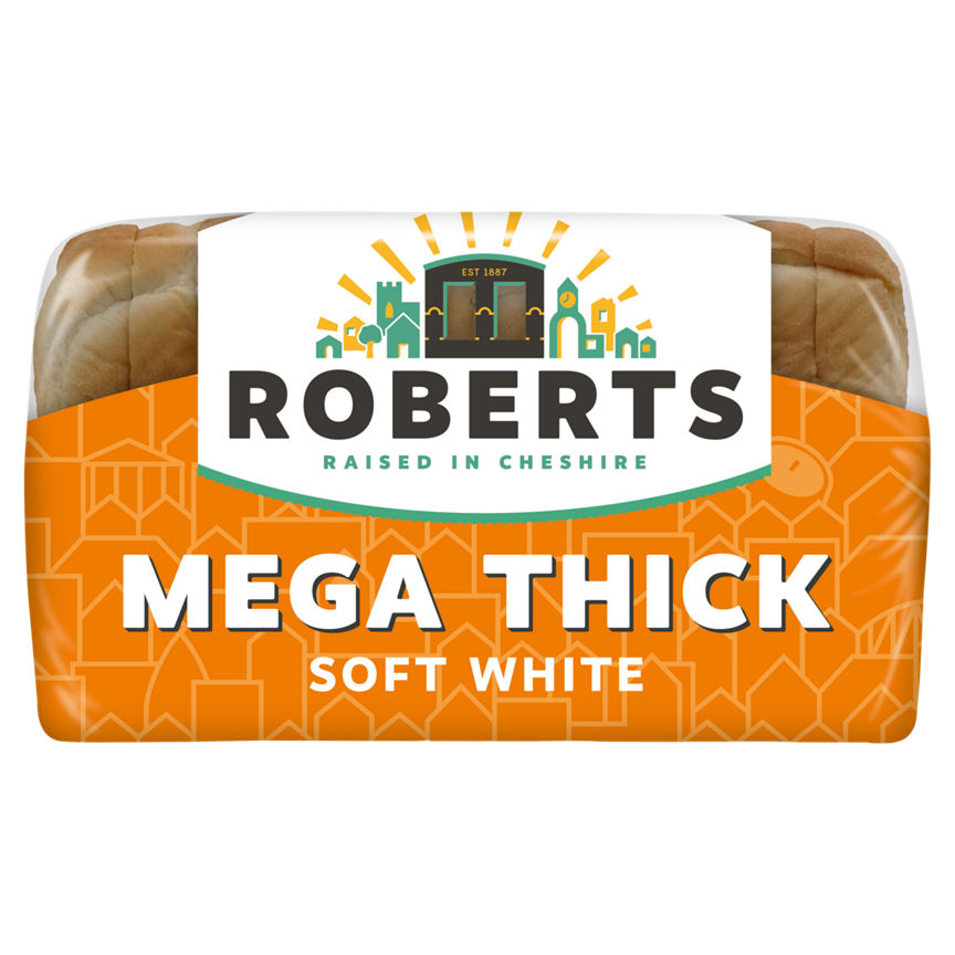 Roberts Bakery Mega Thick White Bread GOODS ASDA   