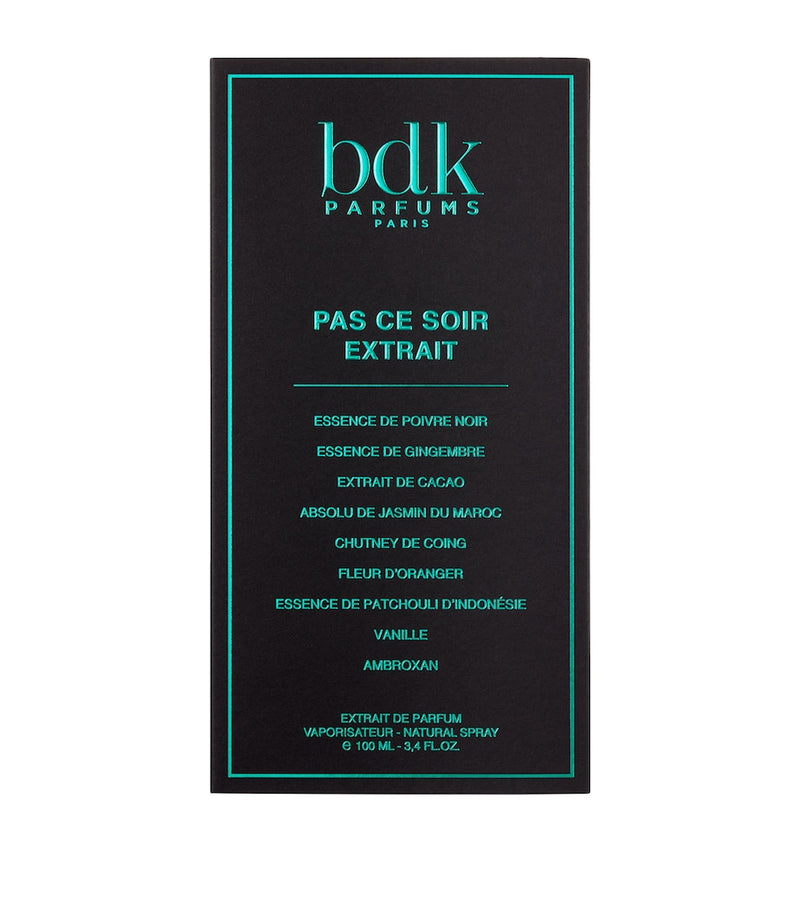 BDK Parfums Pas Ce Soir Extrait Eau de Parfum 100ml, UK version