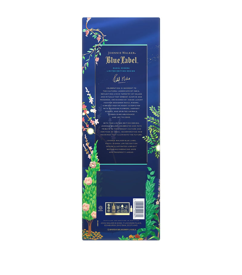 Johnnie Walker Blue Label whisky Rahul Mishra limited edition 70cl, UK version