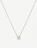 Shaun Leane cherry blossom silver diamond pendant necklace 43cm - British product