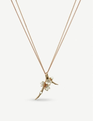 Shaun Leane Cherry Blossom necklace with pearl and diamond, UK version