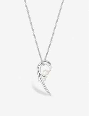 Shaun Leane cherry blossom necklace sterling silver and pearl (British brand)