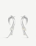 Shaun Leane Cherry Blossom Hook sterling silver earrings 3.9cm (British brand)