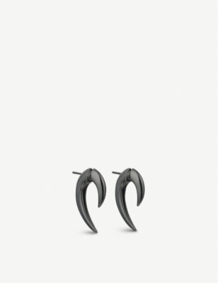 Shaun Leane Talon rhodium-plated earrings graduated curve, UK version