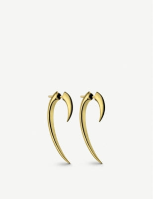 Shaun Leane gold-plated vermeil silver earrings 38mm drop (British brand)