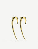 Shaun Leane yellow gold-plated vermeil silver hook earrings (British brand)