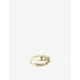 Hook Chain yellow gold-plated silver vermeil ring - M