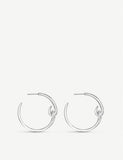 Shaun Leane sterling silver hook hoop earrings medium size - British product