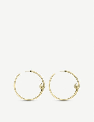 Shaun Leane gold-plated vermeil silver hoop earrings, imported from the UK
