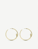 Shaun Leane gold-plated vermeil silver hoop earrings, imported from the UK