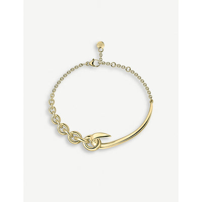 selfridges Shaun Leane Hook Chain Yellow Gold-Plated Vermeil Silver Bracelet- Buy online at McGrocer