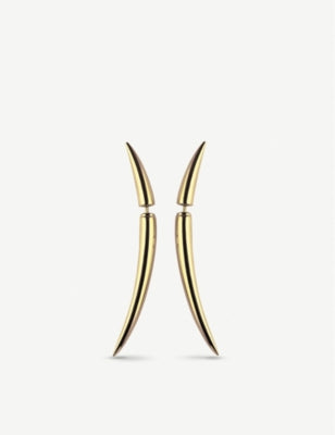Shaun Leane Quill gold-plated earrings 55mm (British brand)