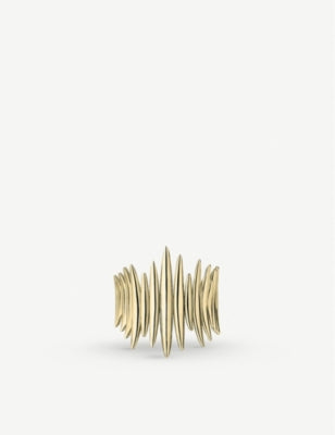 Shaun Leane quill gold-plated vermeil silver ring 2.3cm, UK version