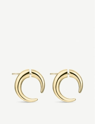 Shaune Leane gold-vermeil hoop earrings 1.5cm (British brand)