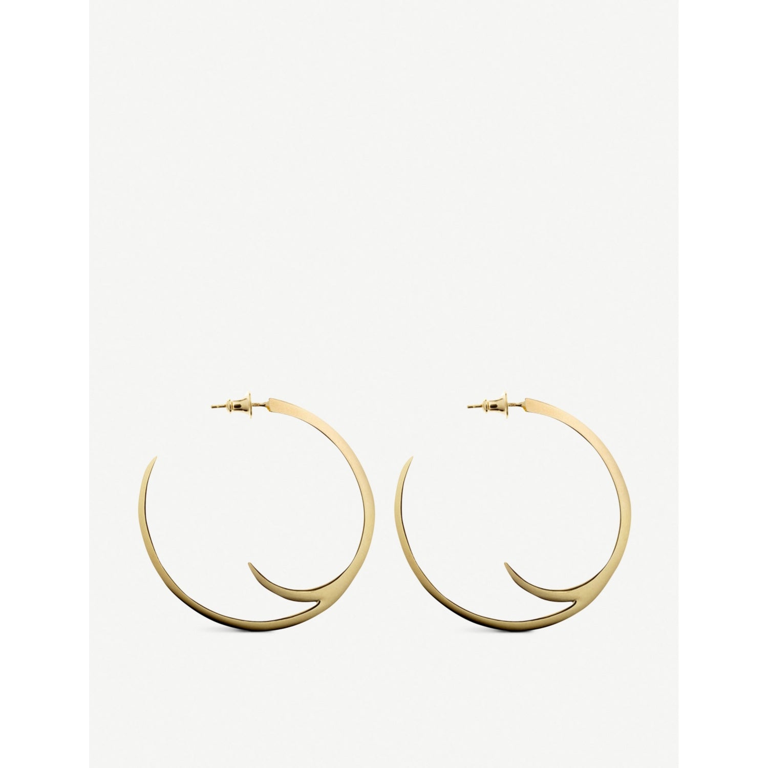 Shaun Leane yellow-gold vermeil cat claw hoop earrings 4.5cm, UK version