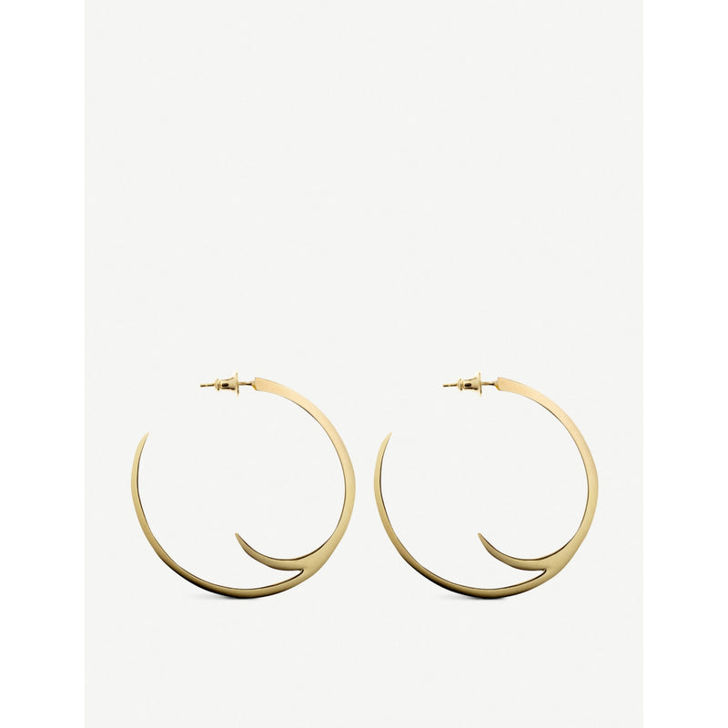 Shaun Leane yellow-gold vermeil cat claw hoop earrings 4.5cm, UK version