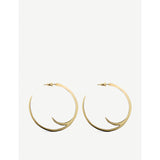 Shaun Leane yellow-gold vermeil cat claw hoop earrings 4.5cm, UK version