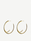 Shaun Leane yellow-gold vermeil cat claw hoop earrings 4.5cm, UK version