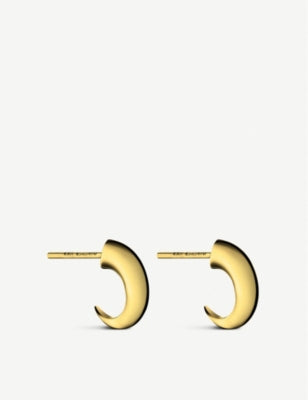 Shaun Leane yellow gold vermeil silver hoop earrings (British brand)