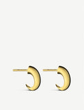 Shaun Leane yellow gold vermeil silver hoop earrings (British brand)