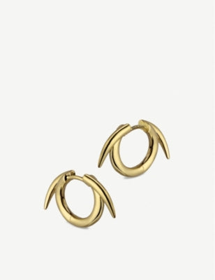 Shaun Leane thorn hoop earrings 21mm gold-plated silver - British product