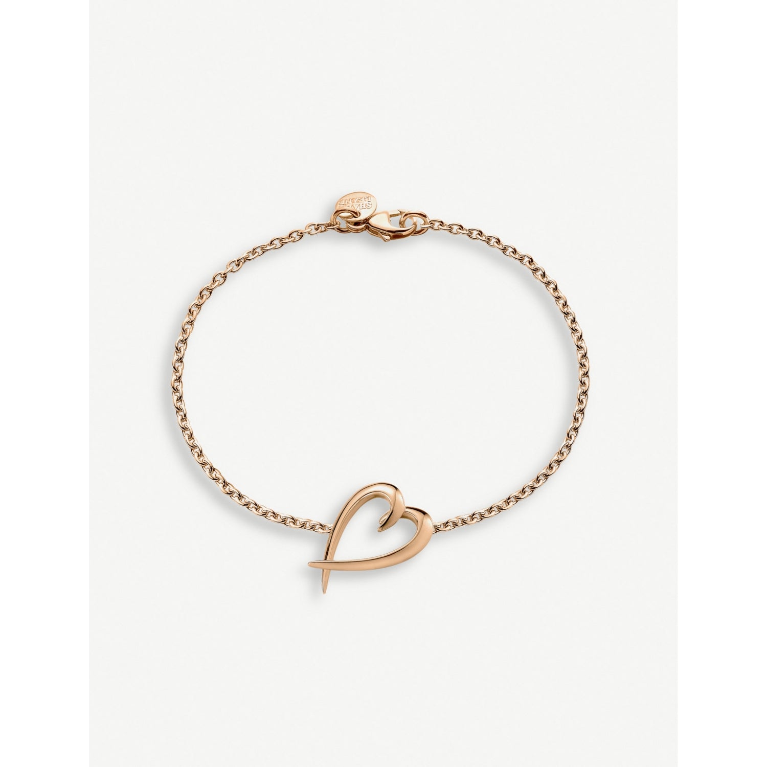 Shaun Leane rose gold vermeil silver heart bracelet - British product
