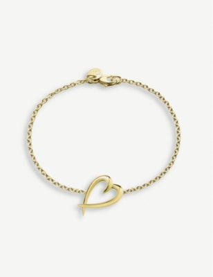 Shaun Leane heart gold-plated bracelet 15.9cm-17.6cm - British product