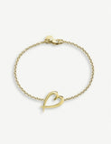 Shaun Leane heart gold-plated bracelet 15.9cm-17.6cm - British product