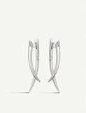 Shaun Leane sterling silver drop earrings with 0.11ct white diamonds (British brand)